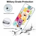 thumbnail image 3 of Colorful Flower Pattern Case for iPhone SE/8/7,Aesthetic Art Design Pattern Soft TPU Bumper Case Cover, 3 of 5