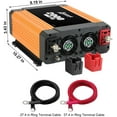 thumbnail image 4 of Ampeak 2000W Inverter 12V to 110V Power Inverter Digital LCD Display 3AC Outlets 2.1A USB, 4 of 7