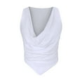 thumbnail image 3 of Vedolay Womens Tops Women's Summer Sleeveless Tank Tops Blouses Flowy Double Layers Tunic Tank Shirts,White XL, 3 of 4