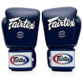 thumbnail image 4 of Guantes de boxeo Fairtex BGV1 para entrenamiento de muay thai, 300 ml, color azul, 4 of 5