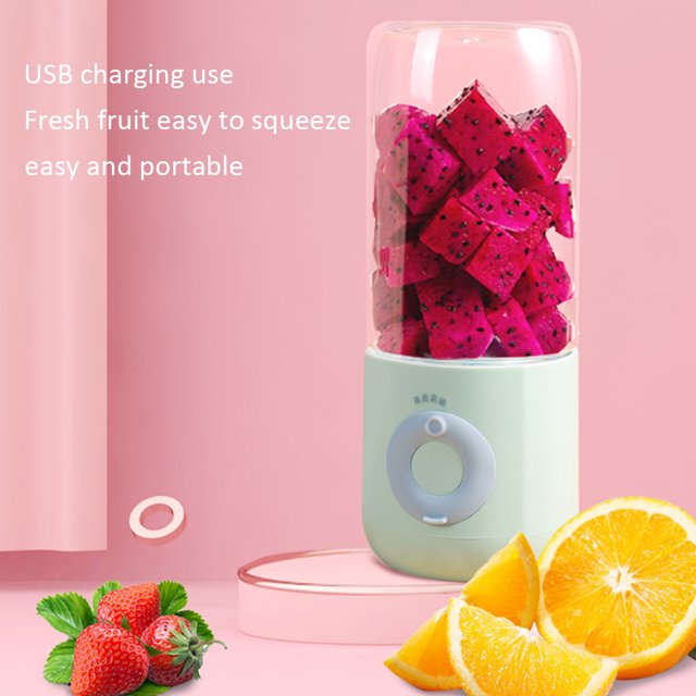Licuadora portátil de 500ml minibatidora de frutas con USB exprimidor eléctrico Ehuebsd pequeño máquina para hacer zumo taza de cocina