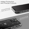 thumbnail image 7 of JETech Glitter Case for iPhone 12/12 Pro, 6.1-Inch, Bling Sparkle Shockproof Phone Bumper Cover, Cute Sparkly for Women and Girls (Black), 7 of 7