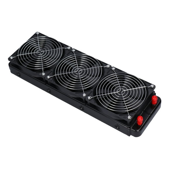 Water Cooling Radiator Liquid Cooler Pc Cooling Fan Liquid Cooling Computer Radiator 360mm Water Cooling Radiator 18 Tube Computer CPU Cooler Cooling Fan Heat Exchanger Radiator