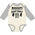 thumbnail image 3 of Inktastic Mississippi Awesome Since 1836 Boys or Girls Long Sleeve Baby Bodysuit, 3 of 5