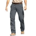 thumbnail image 2 of Guluxicc Golf Pants for Men Elastic Waist Trousers with Multi Pockets Classic Fit Smart Casual Pants, 2 of 9