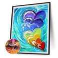 thumbnail image 1 of Cuadros Decorativos Serie de pintura de diamantes abstractos 5D patrón de mosaico de Wdftyju corazón de amor de diamante redondo completo decoración del hogar artesanía de arte artesanal hecha, 1 of 9
