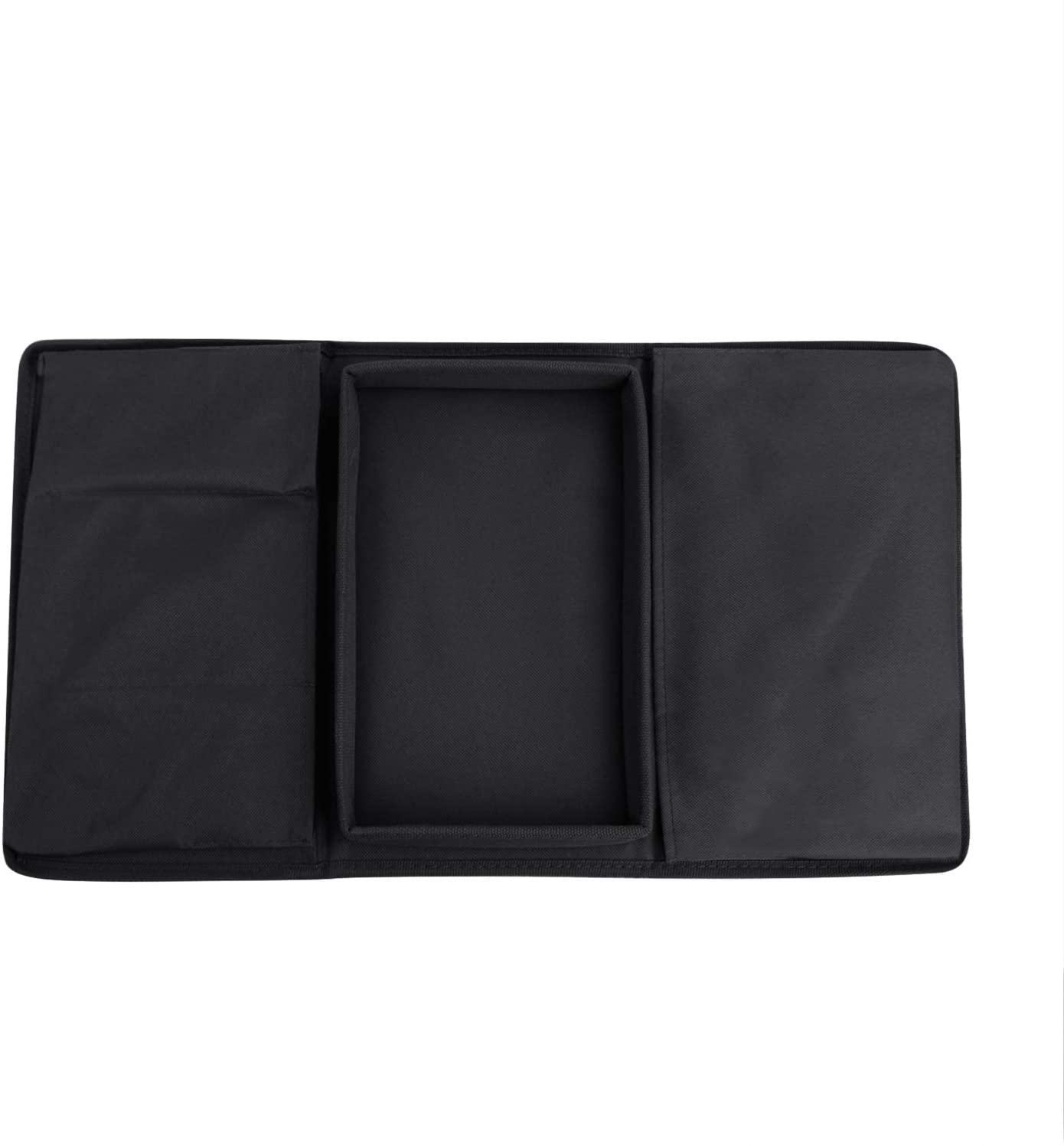 Kusmil Sofa Armrest Organizer with Cup Holder Tray Recliner Couch Armchair Caddy Bedside Storage Pockets Bag for Cellphone Tablet Book Magazines - image 2 of 6