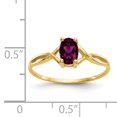 thumbnail image 2 of 14k Yellow Gold Rhodolite Garnet Birthstone Ring June, 2 of 6