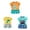 6Pcs Cute Baby Boy Clothes-Orange+Green+Mint Green, variant on Gerichy Toddler Baby Boy Summer Clothes Set 6 12 18 24 Months 2T 3T 4T Tractor Letter Print Short Sleeve T-Shirt Elastic Waist Solid Shorts Outfit Sets 6PCS