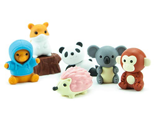 Details about   Toy IWAKO Japanese  Animal Eraser 6 pcs Set s6152  Free shipping 