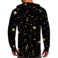 thumbnail image 2 of Arvbitana Men's Christmas Zip Up Hoodies Stars/Snowman Print Long Sleeve Casual Hooded Sweatshirt with Pockets Loose Hoodie Tops, 2 of 3