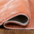 thumbnail image 5 of Super Soft Faux Rabbit / Mink Fur Solid Area Rug, 5 of 7