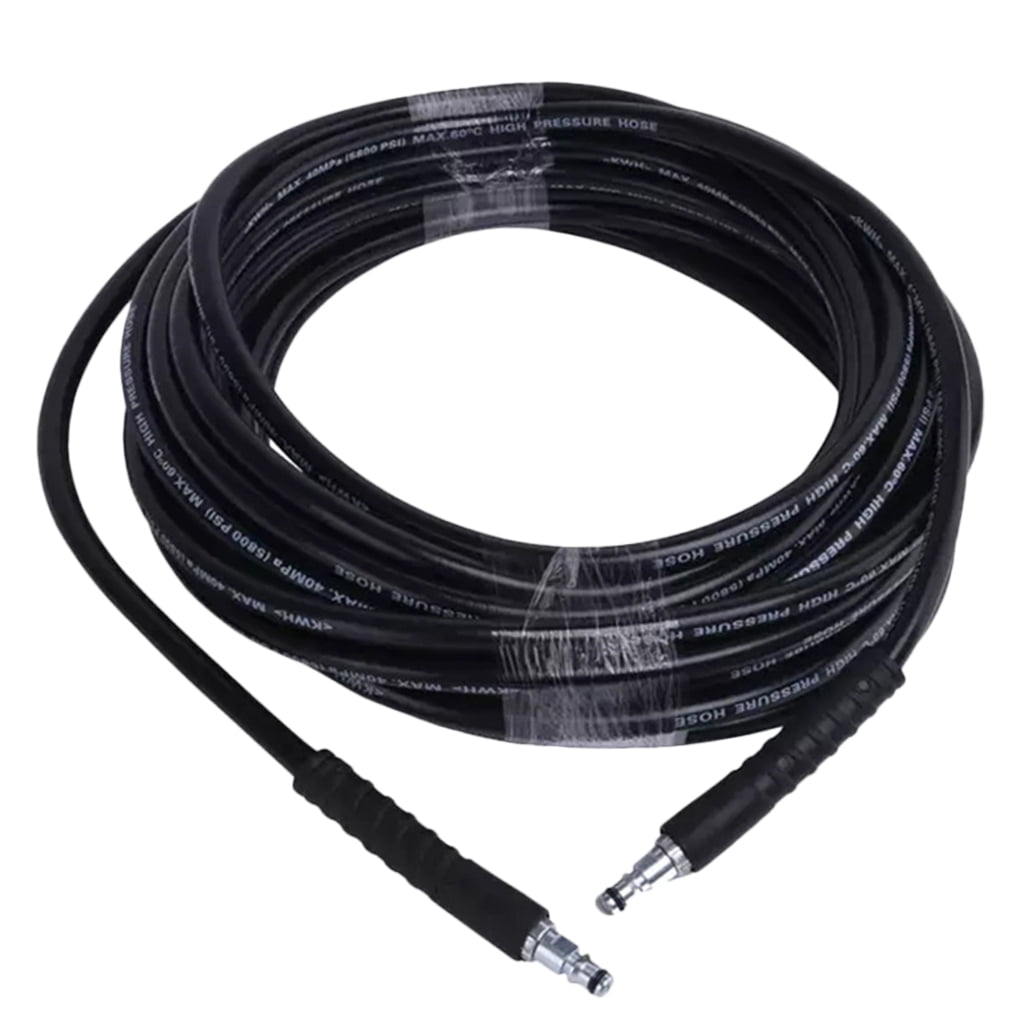 OUNONA Black Rubber Washing Machine Hose Durable Flexible Design for Electronic Cold Cleaning Machine 8M