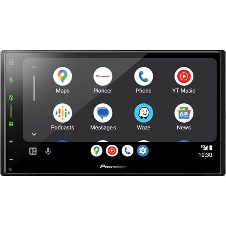 Pioneer - 6.8" – Wireless Android Auto™ and Apple CarPlay® Bluetooth® Digital Media (DM) Receiver Maestro Compatible HD Radio - Black