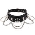 thumbnail image 1 of Gargantilla de Cuero con Cadena de Anillo de Metal Ajustable KAIYANG, 1 of 5