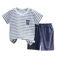 thumbnail image 4 of T-Shirt Shorts Outfit Set Children's Short Sleeve Set Pure Cotton Girls Summer Clothes Boy T Shirt Baby Clothes Children's Clothes Daily Playwear Outfits, 4 of 7