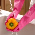 thumbnail image 2 of Quick Drying Latex Gloves Tear Resistant Kitchen Essential Hand Gloves For Household Dishwashing Cleaning Tasks S c, 2 of 4