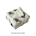 thumbnail image 3 of Manta doble de tafetán hueco catiónico de lana de cordero | Manta cálida y acogedora para la oficina o el hogar | Funda de franela suave para sofá cama o siesta, 3 of 7