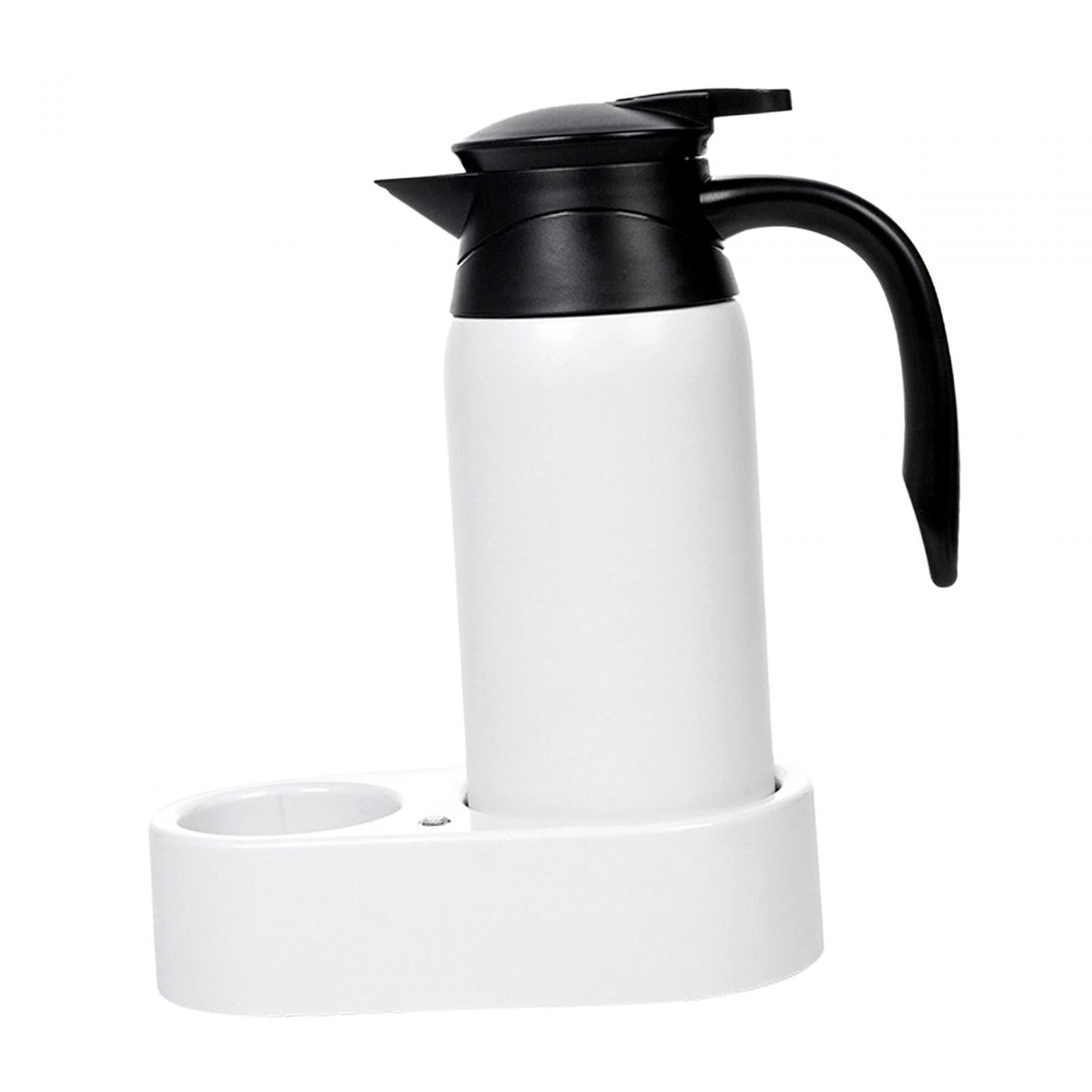 Wzmzjy 12V 24V 800ml Car Kettle Electric Kettle Stainless Steel Multi-Purpose Portable White Kettle
