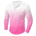 thumbnail image 2 of WRKEKC Long Sleeve Tops for Men, Men's Long Sleeve Shirts, Men's Casual Round Neck Multicolor Print Pullover Fitness Sports Long Sleeve T-Shirt Blouses, 2 of 5