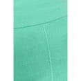 thumbnail image 7 of Lady's Solid Strechy Seamless Leggings Comfort Full Length Capri Casual Yoga Pants, Mint with Front Seams, 7 of 7