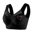 thumbnail image 3 of Bmisegm Ladies Wireless Lace Bralette Daily Comfort Plus Size Adjustable Design for Enhanced Support and Shape Black XXXXXL, 3 of 3