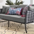 thumbnail image 7 of Lounge Sofa, Grey Gray, Aluminum, Metal, Fabric, Modern Contemporary, Outdoor Patio Balcony Cafe Bistro Garden Furniture Hotel Hospitality, 7 of 7