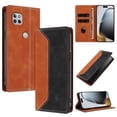 thumbnail image 2 of Phone Case for Motorola Moto One 5G Ace FOXDOCK Premium Leather,Creative Dual-Color Cover with Card Slot,Shockproof, 2 of 7