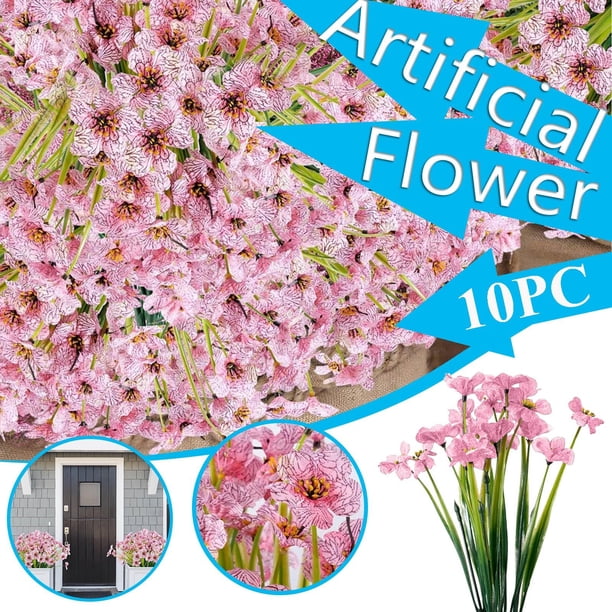 Ganfancp 10Pc Flor Artificial Real Ramo de Novia Decoración Del Hogar Ofertas Del Día 10Pc Flor de Simulación
