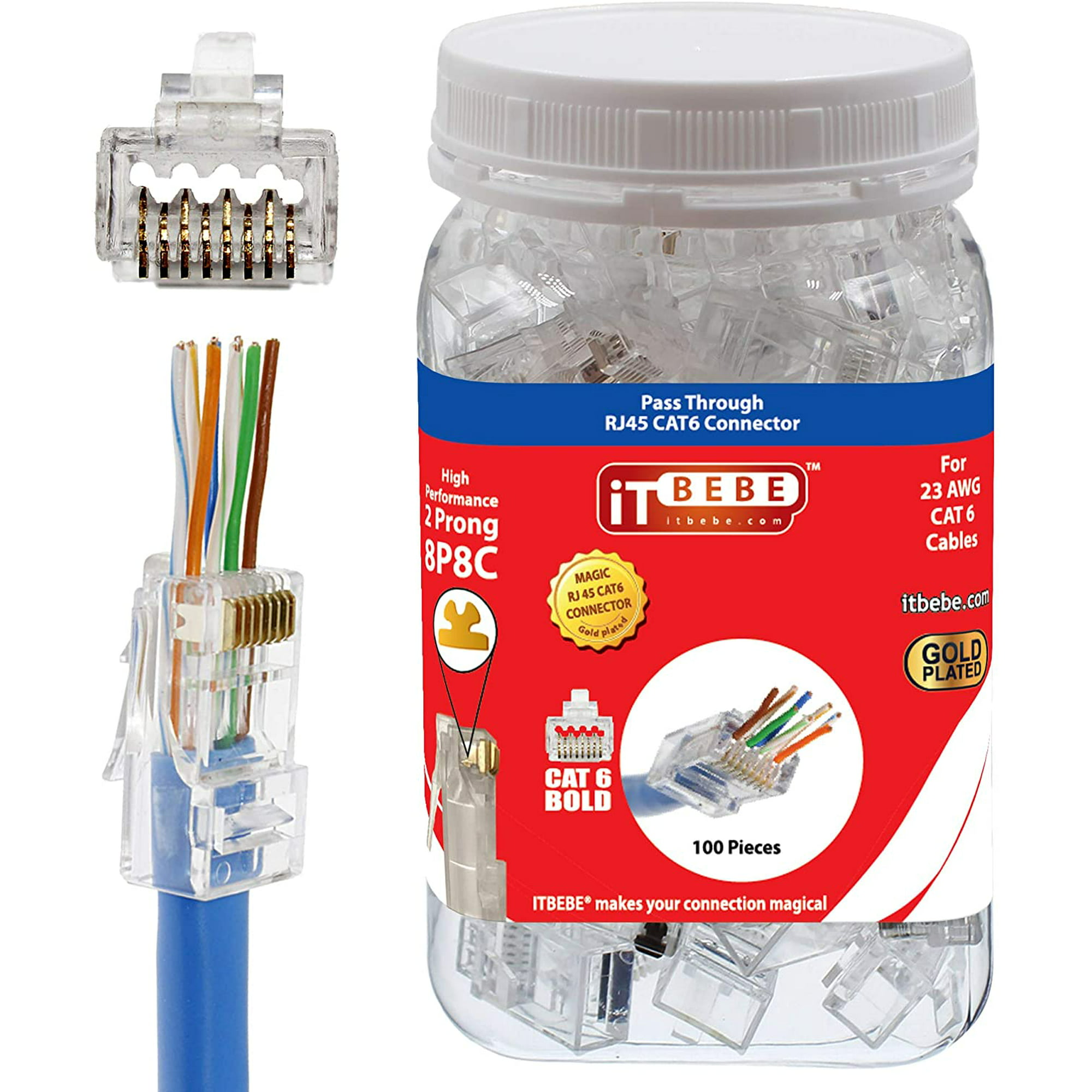 Itbebe Gold Plated Rj45 Cat6 Bold 100