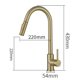 thumbnail image 5 of Grifos de cocina sofisticados con rociador de doble función, cartucho de cerámica de primera calidad para un rendimiento confiable, fácil instalación para entusiastas del bricolaje (oro cepillado), 5 of 5