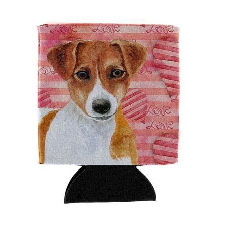 

Carolines Treasures BB9776CC Jack Russell Terrier Love Can or Bottle Hugger Can Hugger multicolor