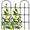 Black, variant on Garden Trellis for Climbing Plants Outdoor, 47.2" H*35.4" W Rustproof Sturdy Garden Arch Trellis for Potted Climbing Cucumber Tomato Rose Vegetable Flower Plant Trellises