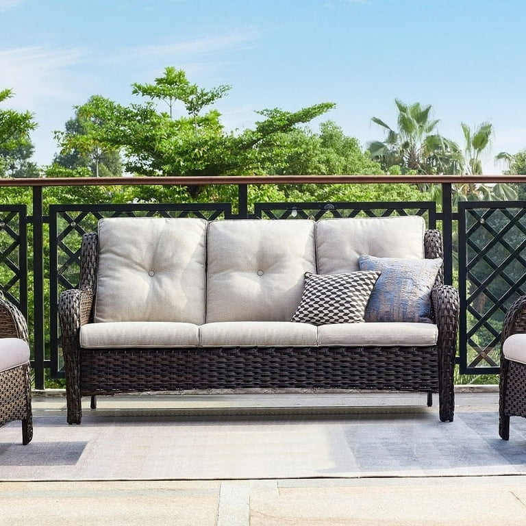 High back deep seating patio clearance furniture