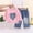 Pink, variant on Wilark Toddler Girls Outfit Sets with Heart Long Sleeve 2 Piece Sweatshirt and Jeans Cute Casual Kids Fall Clothes Hot Pink 3