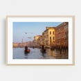 thumbnail image 2 of Venice Sunset - Grand Canal - Towards Rialto Bridge - Gondoliers - Veneto Italy Photography Architecture Boat Cityscape Travel Poster Water Bird Unframed Wall Art Print 40 x 60 inches, 2 of 7