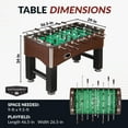 thumbnail image 3 of Hathaway Primo 56-inch Foosball Table, Wood Grain Finish, 3 of 8