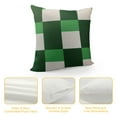 thumbnail image 4 of GOSMITH  Christmas Decorative Plaid Throw Pillow Covers Classic Checker Pillowcases Retro Cushion Cases for Sofa Outdoor Waterproof Patio Garden Green and White, 4 of 5