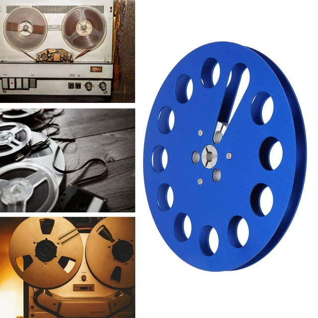 1/4 7 Inch Empty Tape Reel Universal For Opening Machine Part Recording Takeup Reel, Aluminum Alloy 11 Hole Empty Takeup Reel For Reel To Reel Tape Machines Replacement