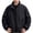 a01Black, variant on LODIENY Men Stand Collar Baggy Jacket with Pockets Zip Up Lightweight Long Sleeve Coat Casual Windbreaker Stylish Fall Golf Work Jackets Dark Gray XXL
