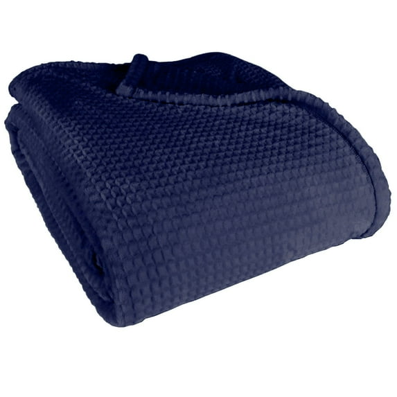 Waffle Texture Berkshire Velvetloft Blanket Grain / Twin