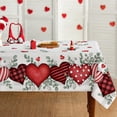 thumbnail image 5 of Xtorkit 52X70" Valentines Tablecloth|Heart Decor Tablecloths| Valentine'S Decorations for Home Cotton Table Cover Rectangle|Bright Colors Clear Prints| Easy to Clean Fast Drying for Party Picnic, 5 of 5