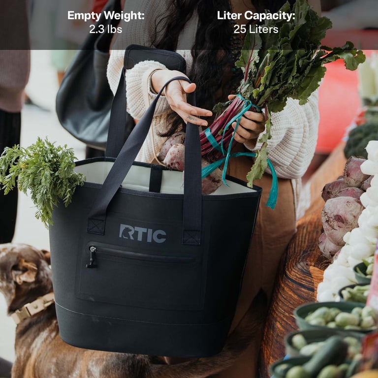 RTIC Ultra-Tough Tote Bag, 25L Waterproof, Black - Walmart.com