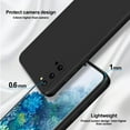 thumbnail image 3 of AIOVETEAB Silicone Case Compatible with Samsung Galaxy S20, Full Body Silky Soft Touch Phone Case with Camera Protection, Shockproof Cover with Microfiber Lining, Black, 3 of 7