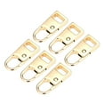 thumbnail image 1 of 6 Pieces Zipper Replacement, Zipper Metal Puller Slider Zipper Extender, Smooth Golden S, 1 of 8