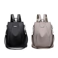 thumbnail image 4 of NIBOLOG Solid Color Women Large Capacity Anti-theft Oxford Cloth Shoulder Bag Backpack, 4 of 8