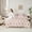 Gold Pink, variant on jejeloiu Cute Loves Pattern 7-Piece Bedding Comforter Set,Kawaii Polka Dots King Bedding Sets,White Black Heart Print Bed Sheets For Girls Kids,Super Cozy Room Decor Reversible