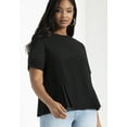 thumbnail image 3 of ELOQUII Women's Plus Size Pleated Hem Top, 3 of 6