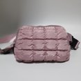 thumbnail image 1 of Riñonera de plumas para otoño e invierno, bolso de mensajero a cuadros, mochila pequeña deportiva de moda para hombres y mujeres, bolso de pecho para correr y montar, 1 of 4