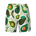 thumbnail image 4 of Lsque Mens Swim Trunks Green Avocado Pattern - Bathing Suit Compression Liner - Beach Swim Shorts Swimwear - (S-3XL) - Stretch Quick Dry -Medium, 4 of 9